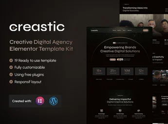 Creastic – Creative Digital Agency Elementor Template Kit