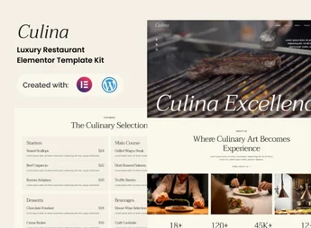 Culina – Luxury Restaurant Elementor Template Kit