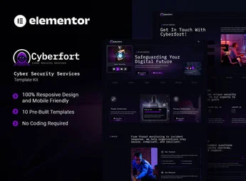 Cyberfort – Cyber Security Services Elementor Template Kit