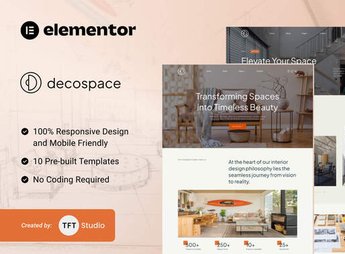 Decospace – Sleek Home Decor Elementor Template Kit