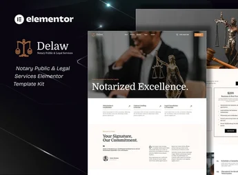 Delaw – Notary Public & Legal Services Elementor Template Kit