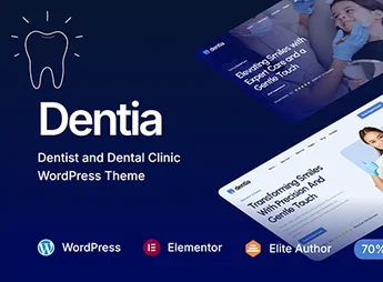 Dentia – Dentist & Dental Clinic WordPress Theme