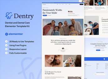 Dentry – Dentist & Dental Care Elementor Template Kit