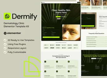 Dermify – Dermatology Clinic Elementor Template Kit