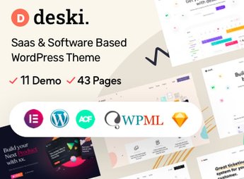 Deski – Modern Saas & Software landing page WordPress theme