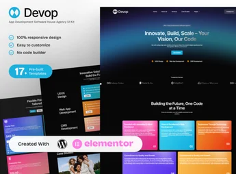 Devop – App Development & Software House Elementor Template Kit