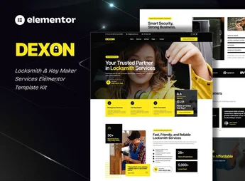 Dexon – Locksmith & Key Maker Services Elementor Template Kit