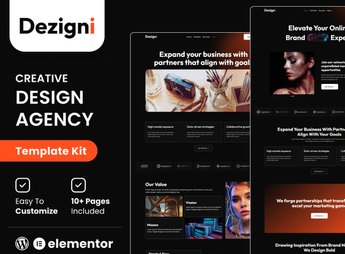 Dezigni – Creative Design Agency & Portfolio Elementor Template Kit