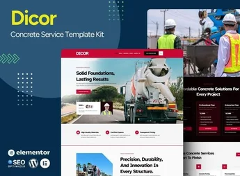 Dicor – Concrete Service Elementor Template Kit