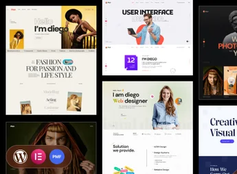 Diego – Creative Personal Portfolio & Resume WordPress Theme + RTL