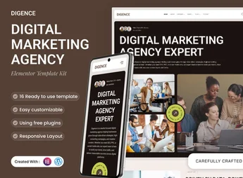 Digence – Digital Marketing Agency Elementor Template Kit
