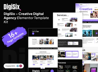 DigiSix– Creative Digital Agency Elementor Template Kit