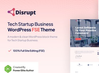 Disrupt – Tech Startup Business FSE WordPress Theme