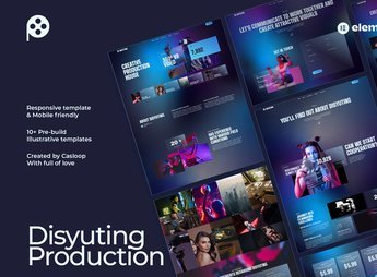 Disyuting – Production House Elementor Template Kit
