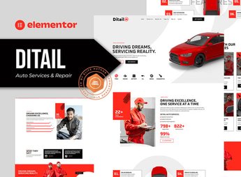 Ditail – Auto Services & Repair Elementor Pro Template Kit