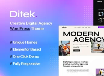 Ditek – Digital Agency Creative Portfolio WordPress Theme