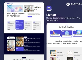Dizayn – Digital Design Agency Elementor Pro Template Kit