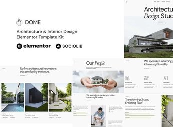 Dome – Architecture & Interior Design Elementor Template Kit