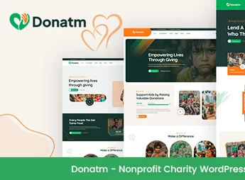 Donatm – Nonprofit Charity WordPress Theme