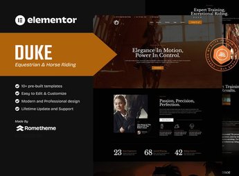 Duke – Equestrian & Horse Riding Elementor Template Kit