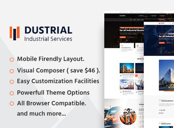 Dustrial – Factory & Industrial WordPress Theme