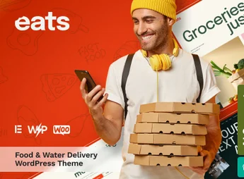 Eats – Water & Food Delivery WordPress Theme