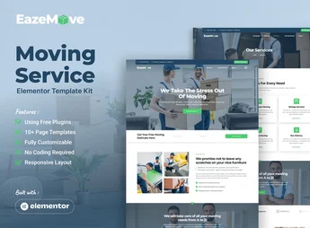 EazeMove – Moving Service Elementor Template Kit