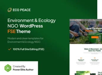 EcoPeace – Environment & Ecology NGO FSE WordPress Theme