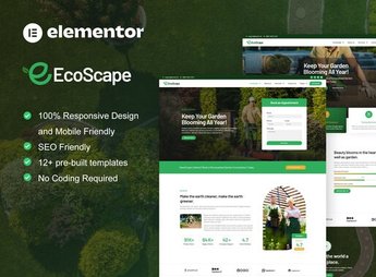 EcoScape – Gardening & Landscape Elementor Pro Template Kit