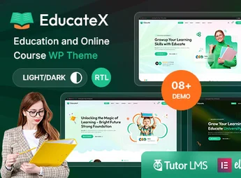 EducateX – Education & Online Course WordPress Theme + RTL