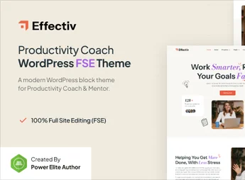 Effectiv – Productivity Coach & Mentor FSE WordPress Theme
