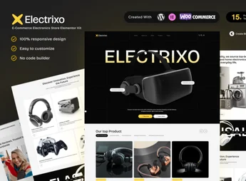 Electrixo – E-Commerce Electronics Store Elementor Template Kit