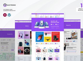 Electronix – Electronics Shop Elementor Template Kit