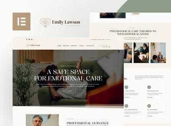 EmilyLawson – Psychologist & Counsellor Elementor Template Kit