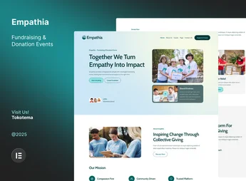 Empathia – Fundraising & Donation Events Website Elementor Template Kit