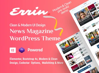 Errin – Personal Blog WordPress Theme