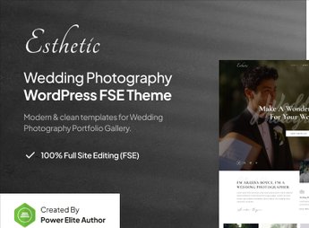 Esthetic – Wedding Photography FSE WordPress Theme