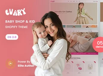 Evary – Baby Shop & Kid Store Shopify 2.0 Theme