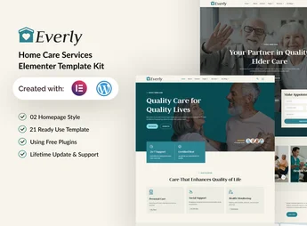 Everly – Home Care Services Elementor Template Kit