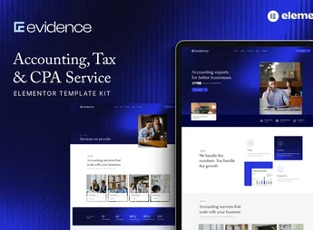 Evidence – Accounting, Tax & CPA Service Elementor Template Kit