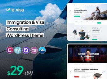 Evisa – Immigration and Visa Consulting WordPress Theme