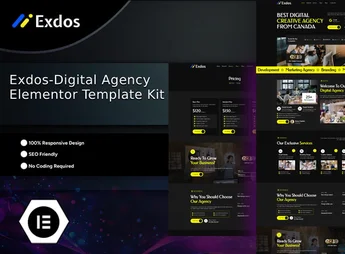 Exdos – Digital Agency Elementor Template Kit
