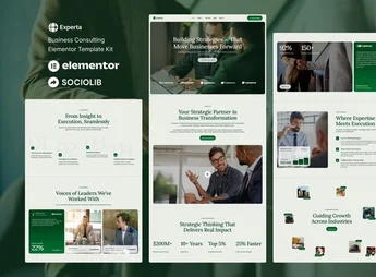 Experta – Business Consulting Elementor Template Kit