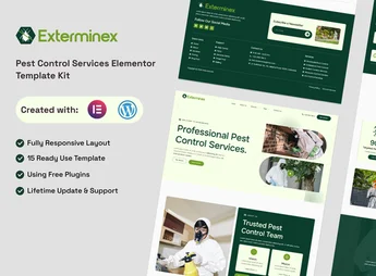 Exterminex – Pest Control Services Elementor Template Kit