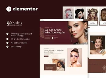 Fabulux – Makeup & Beauty Elementor Template Kit