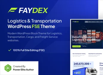 Faydex – Logistics and Transportation Gutenverse FSE WordPress Block Theme