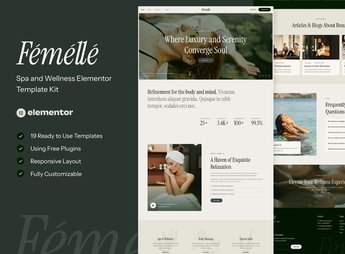 Femelle – Spa & Wellness Elementor Template Kit