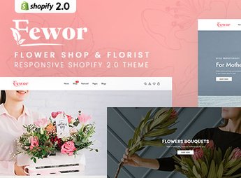 Fewor – Flower Shop & Florist Responsive Shopify 2.0 Theme