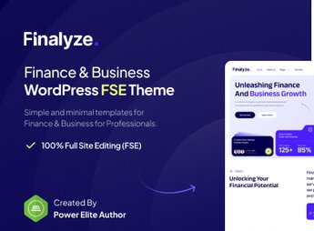 Finalyze – Finance & Business Full Site Editing WordPress Theme