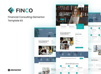 Finco – Financial Consulting Elementor Template Kit